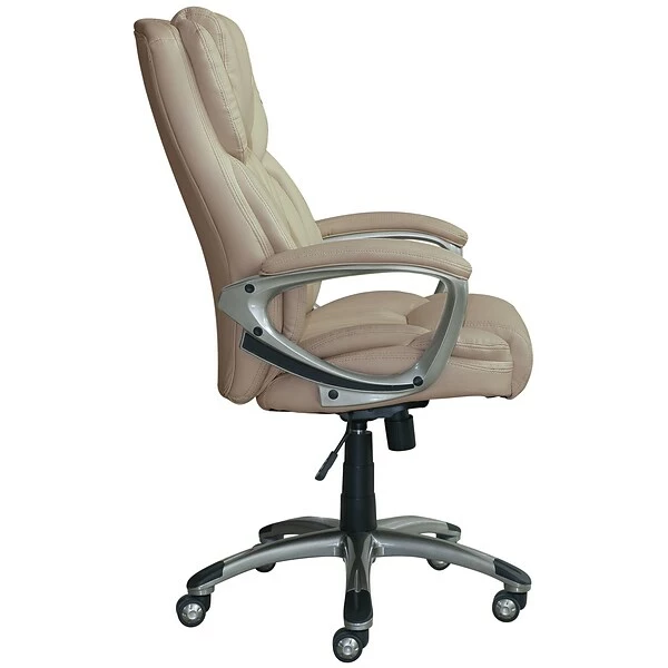 Serta Works Bonded Leather Executive Office Chair, American Beige (CH200112) 2 Serta Works Bonded Leather Executive Office Chair, American Beige (CH200112) - Image 2