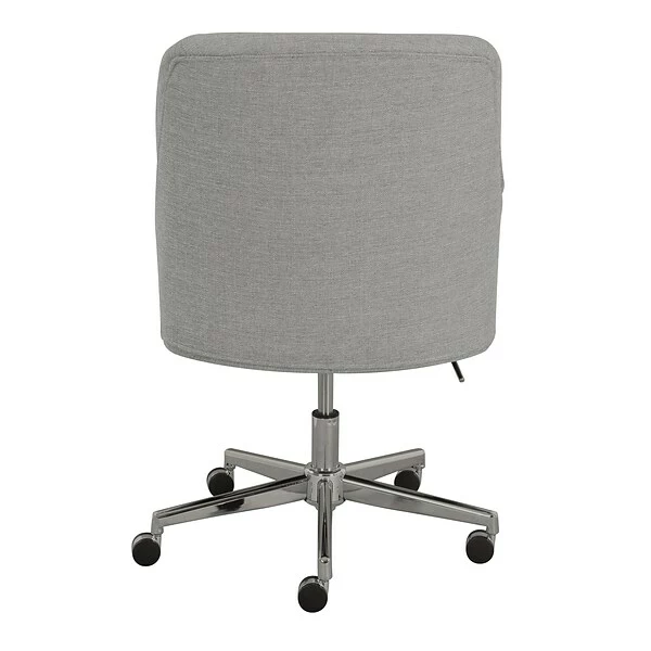 Serta Leighton Fabric Home Office Chair, Light Gray (48371) 3 Serta Leighton Fabric Home Office Chair, Light Gray (48371) - Image 3