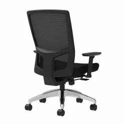 Union & Scale Workplace2.0™ Fabric Task Chair, Black, Integrated Lumbar, 2D Arms, Synchro-Tilt With Seat Slide (53675)