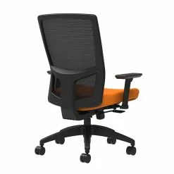 Union & Scale Workplace2.0™ Fabric Task Chair, Apricot, Integrated Lumbar, 2D Arms, Synchro-Tilt With Seat Slide (53602)