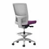 Union & Scale Workplace2.0™ Fabric Stool, Amethyst, Integrated Lumbar, Armless, Synchro-Tilt Seat Control (53807)