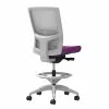 Union & Scale Workplace2.0™ Fabric Stool, Amethyst, Adjustable Lumbar, Armless, Synchro-Tilt Seat Control (53806)