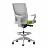 Union & Scale Workplace2.0™ Fabric Stool, Pear, Integrated Lumbar, Fixed Arms, Synchro-Tilt, Partial Assembly Required