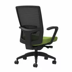 Union & Scale Workplace2.0™ Fabric Task Chair, Pear, Adjustable Lumbar, Fixed Arms, Advanced Synchro-Tilt Seat Control (53668)