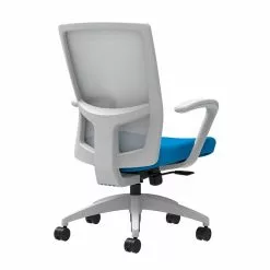 Union & Scale Workplace2.0™ Fabric Task Chair, Cobalt, Integrated Lumbar, Fixed Arms, Synchro-Tilt With Seat Slide (53520)