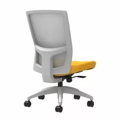 Union & Scale Workplace2.0™ Fabric Task Chair, Goldenrod, Integrated Lumbar, Armless, Synchro-Tilt W/ Seat Slide Control (53500)