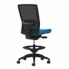 Union & Scale Workplace2.0™ Fabric Stool, Cobalt, Adjustable Lumbar, Armless, Synchro-Tilt Seat Control (53874)
