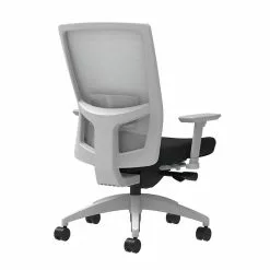 Union & Scale Workplace2.0™ Task Chair, Black Vinyl, Adjustable Lumbar, 2D Arms, Advanced Synchro-Tilt (53549)
