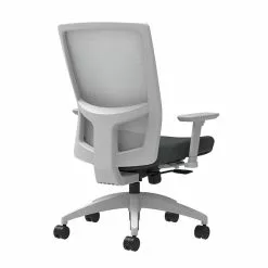 Union & Scale Workplace2.0™ Fabric Task Chair, Iron Ore, Integrated Lumbar, 2D Arms, Synchro-Tilt With Seat Slide (53484)