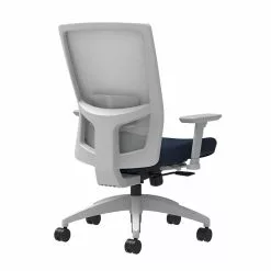 Union & Scale Workplace2.0™ Fabric Task Chair, Navy, Adjustable Lumbar, 2D Arms, Synchro-Tilt With Seat Slide (53487)