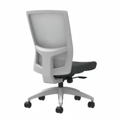 Union & Scale Workplace2.0™ Fabric Task Chair, Iron Ore, Integrated Lumbar, Armless, Synchro-Tilt W/ Seat Slide Control (53506)