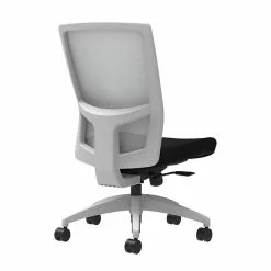 Union & Scale Workplace2.0™ Fabric Task Chair, Black, Integrated Lumbar, Armless, Synchro-Tilt W/ Seat Slide Control (53504)