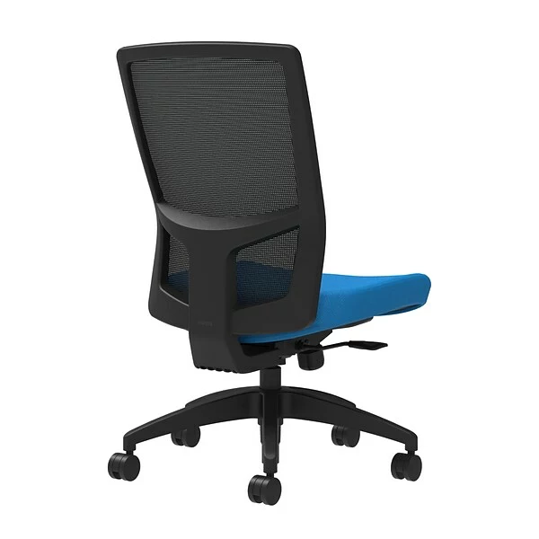 Union & Scale Workplace2.0™ Fabric Task Chair, Cobalt, Integrated Lumbar, Armless, Synchro-Tilt W/ Seat Slide Control (53618) 1 Union & Scale Workplace2.0™ Fabric Task Chair, Cobalt, Integrated Lumbar, Armless, Synchro-Tilt W/ Seat Slide Control (53618)
