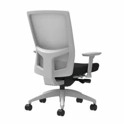 Union & Scale Workplace2.0™ Task Chair, Black Vinyl, Integrated Lumbar, 2D Arms, Advanced Synchro-Tilt (53550)