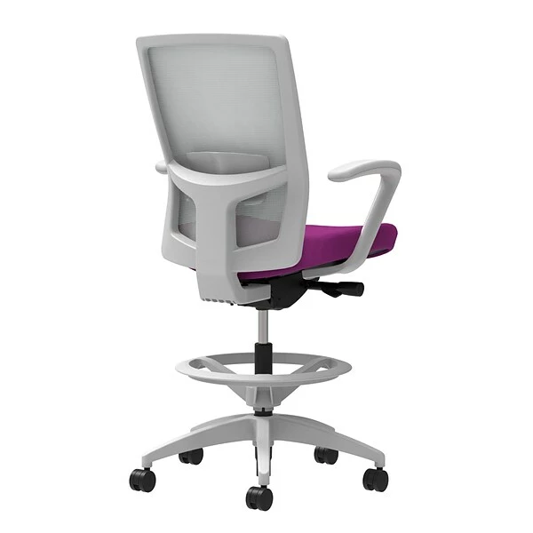 Union & Scale Workplace2.0™ Fabric Stool, Amethyst, Adjustable Lumbar, Fixed Arms, Synchro-Tilt Seat Control (53784) 1 Union & Scale Workplace2.0™ Fabric Stool, Amethyst, Adjustable Lumbar, Fixed Arms, Synchro-Tilt Seat Control (53784)