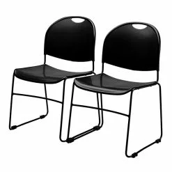National Public Seating NPS Commercialine 850 Series Ultra Compact Stack Chair, Black, 12 Pack (850-CL/12) -Office Chairs Sale sp26329717 s7
