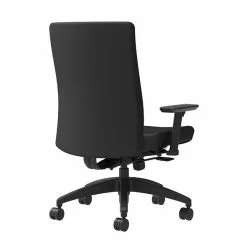 Union & Scale Workplace2.0™ Task Chair Upholstered 2D, Adjustable Arms, Black Fabric, Synchro Tilt Assembled (54143)