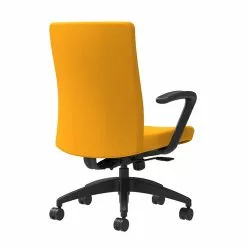 Union & Scale Workplace2.0™ Task Chair Upholstered, Fixed Arms, Goldenrod Fabric, Synchro Tilt (54152)