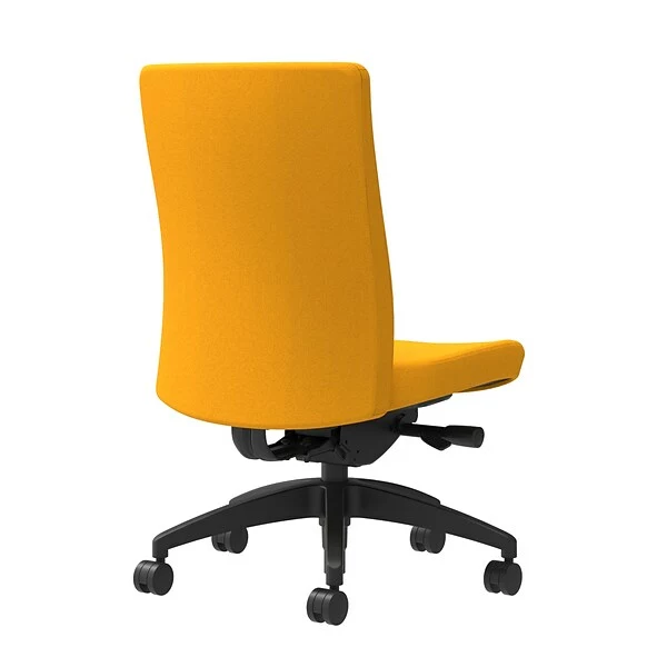 Union & Scale Workplace2.0™ Task Chair Upholstered, Armless, Goldenrod Fabric, Synchro Tilt Seat Slide (54196) 1 Union & Scale Workplace2.0™ Task Chair Upholstered, Armless, Goldenrod Fabric, Synchro Tilt Seat Slide (54196)