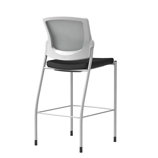 Union & Scale Workplace2.0™ Bistro Height Stool Fog Mesh, Armless, Black Fabric (54261) 1 Union & Scale Workplace2.0™ Bistro Height Stool Fog Mesh, Armless, Black Fabric (54261)