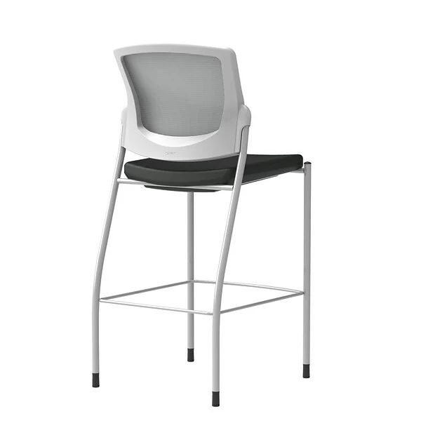 Union & Scale™ Workplace2.0™ Bistro Height Stool Fog Mesh, Armless, Black Vinyl (54263) 1 Union & Scale™ Workplace2.0™ Bistro Height Stool Fog Mesh, Armless, Black Vinyl (54263)