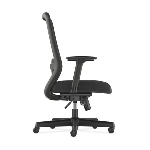 HON® HON Exposure Mesh High-Back Task Chair, Synchro-Tilt, Lumbar, Seat Glide, 2-Way Arms, Black Fabric (BSXVL721LH10) 3 HON® HON Exposure Mesh High-Back Task Chair, Synchro-Tilt, Lumbar, Seat Glide, 2-Way Arms, Black Fabric (BSXVL721LH10) - Image 3