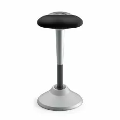 HON® HON Perch Fabric 360-Degree Swivel, Silver Base, Black (BSXVLPERCHAS10X)