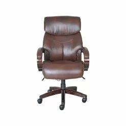 La-Z-Boy Bradley Bonded Leather Executive Chair, Roasted Chestnut (44762)