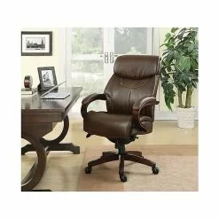 La-Z-Boy Bradley Bonded Leather Executive Chair, Roasted Chestnut (44762) -Office Chairs Sale sp42114986 s7