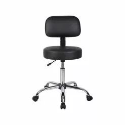 Boss Office Products Boss Be Well Medical Spa Professional 26.5" Drafting Stool, Black (B245-BK)