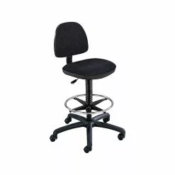 Safco Precision Polyester/Olefin Computer And Desk Chair, Black (3401BL)