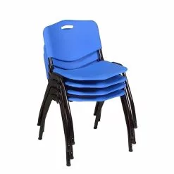 Regency 'M' Plastic Stack Chair, Blue (4700BE) -Office Chairs Sale sp4547961 s7