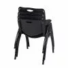 Regency 'M' Plastic Stack Chair, Black, 4/Pack (4700BK4PK)