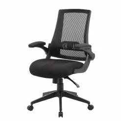 Boss Office Products Boss Mesh Flip Arm Chair, Black (B6776-BK)
