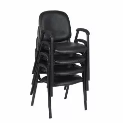Regency Ace Vinyl Stack Chair, Black (2125LBK) -Office Chairs Sale sp56712868 s7