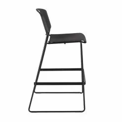 Regency Zeng Metal Stack Stool, Black (4495BK)