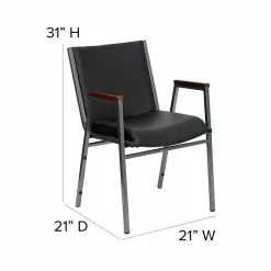 Flash Furniture HERCULES Vinyl Office Chair, Black (XU-60154-BK-VYL-GG) -Office Chairs Sale sp80658405 s7