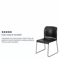 Flash Furniture HERCULES Plastic Stack Chair, Black (RUT238ABKGG) -Office Chairs Sale sp80658826 s7