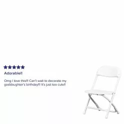 Flash Furniture Kids Plastic Armless Folding Chair, White, 10/Pack (10YKIDWH) -Office Chairs Sale sp88869831 s7