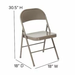 Flash Furniture HERCULES Series Metal Folding Chair (BDF002GY) -Office Chairs Sale sp89555829 s7