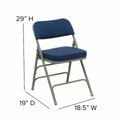 Flash Furniture HERCULES Series Fabric Folding Chair, Navy, 2/Pack (2HAMC320AFNVY) -Office Chairs Sale sp89555846 s7